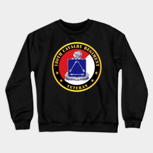 180th Cavalry Regiment Veteran - Red - White X 300 Crewneck Sweatshirt